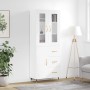 Aparador alto madera contrachapada blanco 69,5x34x180 cm de vidaXL, Aparadores - Ref: Foro24-3198449, Precio: 174,68 €, Descu...