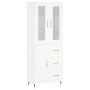 Aparador alto madera contrachapada blanco 69,5x34x180 cm de vidaXL, Aparadores - Ref: Foro24-3198449, Precio: 174,68 €, Descu...