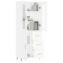 Tall white plywood sideboard 69.5x34x180 cm by vidaXL, Sideboards - Ref: Foro24-3198449, Price: 175,56 €, Discount: %