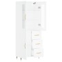 Aparador alto madera contrachapada blanco 69,5x34x180 cm de vidaXL, Aparadores - Ref: Foro24-3198449, Precio: 174,68 €, Descu...