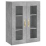 Hohes Sideboard aus betongrauem Sperrholz, 69,5 x 34 x 180 cm von vidaXL, Sideboards - Ref: Foro24-3198453, Preis: 172,74 €, ...