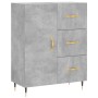 Hohes Sideboard aus betongrauem Sperrholz, 69,5 x 34 x 180 cm von vidaXL, Sideboards - Ref: Foro24-3198453, Preis: 172,74 €, ...