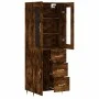 Hohes Sideboard aus geräuchertem Eichensperrholz, 69,5 x 34 x 180 cm von vidaXL, Sideboards - Ref: Foro24-3198454, Preis: 170...
