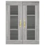 Aparador alto madera contrachapada gris sonoma 69,5x34x180 cm de vidaXL, Aparadores - Ref: Foro24-3198455, Precio: 168,89 €, ...