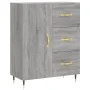 Aparador alto madera contrachapada gris sonoma 69,5x34x180 cm de vidaXL, Aparadores - Ref: Foro24-3198455, Precio: 168,89 €, ...