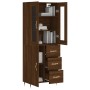 Tall oak brown plywood sideboard 69.5x34x180 cm by vidaXL, Sideboards - Ref: Foro24-3198456, Price: 171,20 €, Discount: %