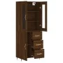 Hohes Sideboard aus braunem Eichensperrholz, 69,5 x 34 x 180 cm von vidaXL, Sideboards - Ref: Foro24-3198456, Preis: 168,75 €...