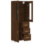 Tall oak brown plywood sideboard 69.5x34x180 cm by vidaXL, Sideboards - Ref: Foro24-3198456, Price: 171,20 €, Discount: %