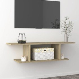 Mueble de TV de pared roble Sonoma 103x30x26,5 cm Mueble de TV de pared roble Sonoma 103x30x26,5 cm