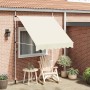 Toldo retráctil de operación manual 200 cm crema