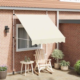 Toldo retráctil de operación manual 200 cm crema