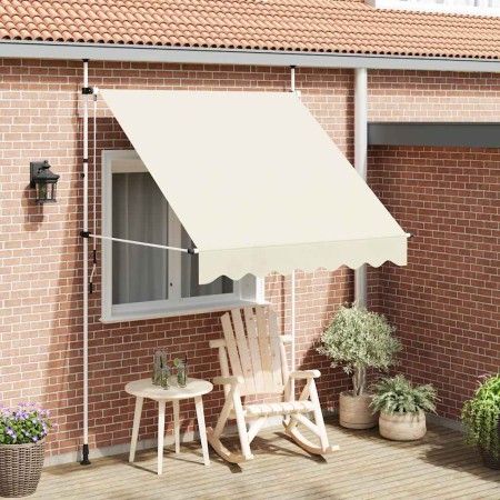 Toldo retráctil de operación manual 200 cm crema