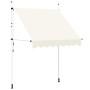 Toldo retráctil de operación manual 200 cm crema