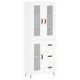 Aparador alto madera contrachapada blanco 69,5x34x180 cm de vidaXL, Aparadores - Ref: Foro24-3198569, Precio: 172,49 €, Descu...