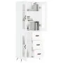 Aparador alto madera contrachapada blanco 69,5x34x180 cm de vidaXL, Aparadores - Ref: Foro24-3198569, Precio: 172,49 €, Descu...