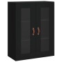 Hohes schwarzes Sperrholz-Sideboard 69,5 x 34 x 180 cm von vidaXL, Sideboards - Ref: Foro24-3198570, Preis: 177,27 €, Rabatt: %