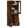 Aparador alto madera contrachapada roble ahumado 69,5x34x180 cm by vidaXL, Sideboards - Ref: Foro24-3198574, Price: 168,83 €,...