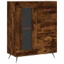 Aparador alto madera contrachapada roble ahumado 69,5x34x180 cm by vidaXL, Sideboards - Ref: Foro24-3198574, Price: 168,83 €,...
