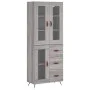 High sideboard sonoma gray plywood 69.5x34x180 cm by vidaXL, Sideboards - Ref: Foro24-3198575, Price: 173,08 €, Discount: %