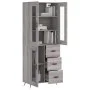 High sideboard sonoma gray plywood 69.5x34x180 cm by vidaXL, Sideboards - Ref: Foro24-3198575, Price: 173,08 €, Discount: %