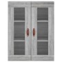 Aparador alto madera contrachapada gris sonoma 69,5x34x180 cm de vidaXL, Aparadores - Ref: Foro24-3198575, Precio: 185,14 €, ...