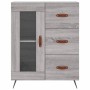 Aparador alto madera contrachapada gris sonoma 69,5x34x180 cm de vidaXL, Aparadores - Ref: Foro24-3198575, Precio: 185,14 €, ...