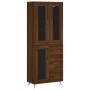 Aparador alto madera contrachapada marrón roble 69,5x34x180 cm von vidaXL, Sideboards - Ref: Foro24-3198576, Preis: 181,85 €,...