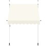 Toldo retráctil de operación manual 200 cm crema