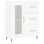 Hohes weißes Sperrholz-Sideboard 69,5 x 34 x 180 cm von vidaXL, Sideboards - Ref: Foro24-3198577, Preis: 179,06 €, Rabatt: %
