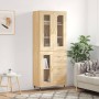 Hohes Sideboard aus eichenfarbenem Sperrholz, 69,5 x 34 x 180 cm von vidaXL, Sideboards - Ref: Foro24-3198580, Preis: 181,10 ...
