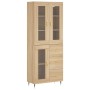 High oak-colored plywood sideboard 69.5x34x180 cm by vidaXL, Sideboards - Ref: Foro24-3198580, Price: 181,25 €, Discount: %
