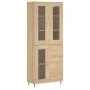 Hohes Sideboard aus eichenfarbenem Sperrholz, 69,5 x 34 x 180 cm von vidaXL, Sideboards - Ref: Foro24-3198580, Preis: 172,47 ...