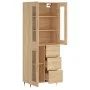 Hohes Sideboard aus eichenfarbenem Sperrholz, 69,5 x 34 x 180 cm von vidaXL, Sideboards - Ref: Foro24-3198580, Preis: 172,47 ...
