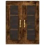Aparador alto madera contrachapada roble ahumado 69,5x34x180 cm de vidaXL, Aparadores - Ref: Foro24-3198582, Precio: 171,22 €...