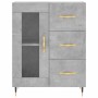 Aparador alto madera contrachapada gris hormigón 69,5x34x180 cm von vidaXL, Sideboards - Ref: Foro24-3198581, Preis: 174,87 €...