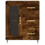 Hohes Sideboard aus geräuchertem Eichensperrholz, 69,5 x 34 x 180 cm von vidaXL, Sideboards - Ref: Foro24-3198582, Preis: 171...
