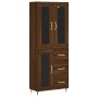 Hohes Sideboard Sperrholz braune Eiche 69,5x34x180 cm von vidaXL, Sideboards - Ref: Foro24-3198584, Preis: 172,61 €, Rabatt: %