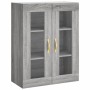 Hohes Sideboard aus sonomagrauem Sperrholz, 69,5 x 34 x 180 cm von vidaXL, Sideboards - Ref: Foro24-3198583, Preis: 171,23 €,...