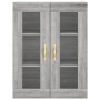 High sideboard sonoma gray plywood 69.5x34x180 cm by vidaXL, Sideboards - Ref: Foro24-3198583, Price: 176,56 €, Discount: %