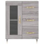 Hohes Sideboard aus sonomagrauem Sperrholz, 69,5 x 34 x 180 cm von vidaXL, Sideboards - Ref: Foro24-3198583, Preis: 171,23 €,...