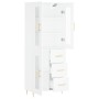 Aparador alto madera contrachapada blanco 69,5x34x180 cm de vidaXL, Aparadores - Ref: Foro24-3198585, Precio: 200,24 €, Descu...