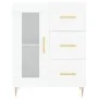 Hohes weißes Sperrholz-Sideboard 69,5 x 34 x 180 cm von vidaXL, Sideboards - Ref: Foro24-3198585, Preis: 185,51 €, Rabatt: %