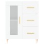 Hohes weißes Sperrholz-Sideboard 69,5 x 34 x 180 cm von vidaXL, Sideboards - Ref: Foro24-3198585, Preis: 188,12 €, Rabatt: %