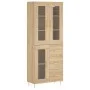 Aparador alto madera contrachapada color roble 69,5x34x180 cm by vidaXL, Sideboards - Ref: Foro24-3198588, Price: 170,40 €, D...