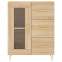 Aparador alto madera contrachapada color roble 69,5x34x180 cm von vidaXL, Sideboards - Ref: Foro24-3198588, Preis: 182,26 €, ...