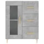 Concrete gray plywood tall sideboard 69.5x34x180 cm by vidaXL, Sideboards - Ref: Foro24-3198589, Price: 172,26 €, Discount: %