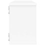 Estante cubo de pared 4 uds contrachapado blanco 60x15x23 cm