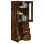Hohes Sideboard aus geräuchertem Eichensperrholz, 69,5 x 34 x 180 cm von vidaXL, Sideboards - Ref: Foro24-3198590, Preis: 171...