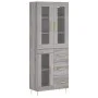 Hohes Sideboard aus sonomagrauem Sperrholz, 69,5 x 34 x 180 cm von vidaXL, Sideboards - Ref: Foro24-3198591, Preis: 177,56 €,...