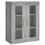 High sideboard sonoma gray plywood 69.5x34x180 cm by vidaXL, Sideboards - Ref: Foro24-3198591, Price: 177,56 €, Discount: %